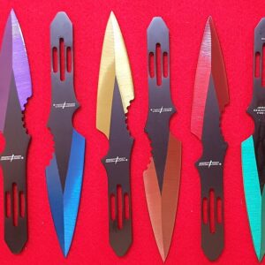 Colored Speedster Style Throwing Knives